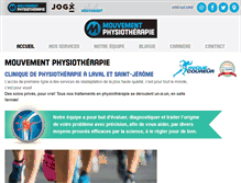 Tablet Screenshot of mouvementphysio.com